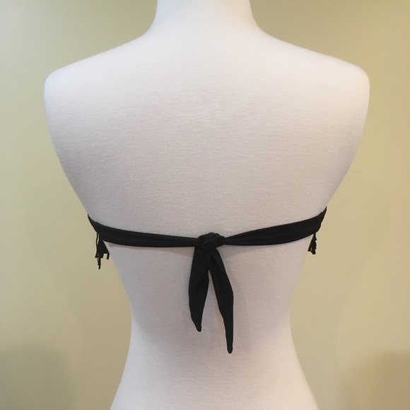 Fringe Halter Bandeau Top Cutout Bottom Bikini - Picture 7 of 10